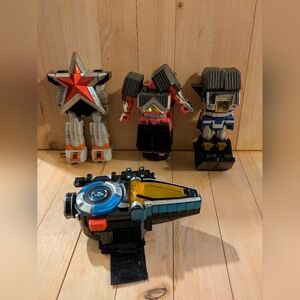 Power Rangers Transforming Robot Action Figures  Lot Of 4